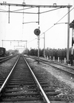 169463 Afbeelding van een lichtsein met kleurenwisselaar van het seinstelsel '46 bij het NS-station Driebergen-Zeist te ...